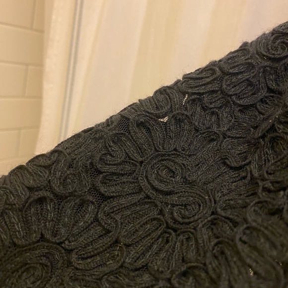 Sandra Angelo 36/S Black Lace Formal Tailored Lined Short Blazer Suit Jacket - Picture 4 of 6